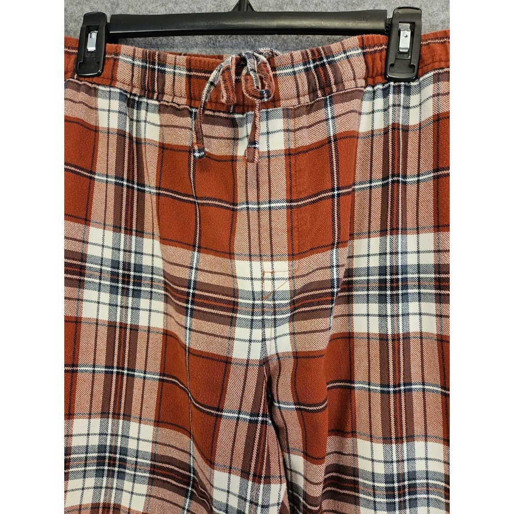 LL Bean Mens 2XL Flannel Lounge Pants Fleece Lined Plaid Gorpcore Retro‎ Grunge